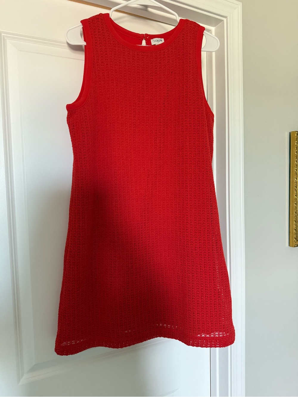 JCrew Orange Knit Shift Dress